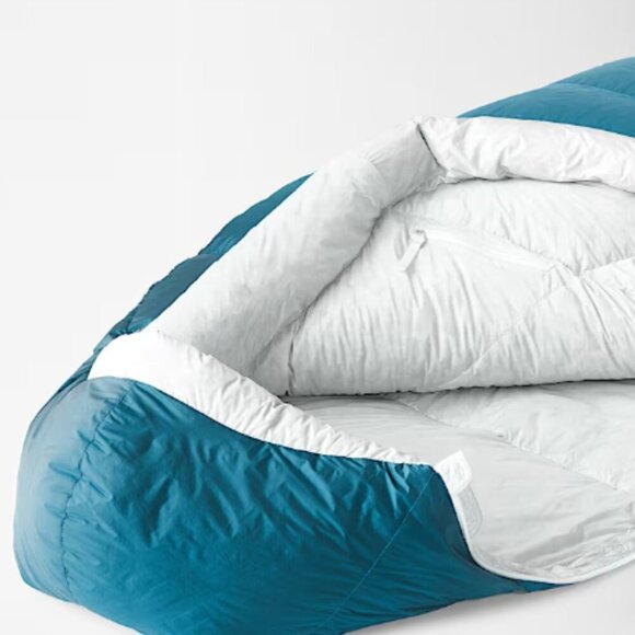 The North Face Blue Kazoo Sleeping Bag Regular Length Grey 700 fill down NWT - Picture 3 of 7